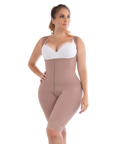 Faja de alta compresión con varillas para moldear cintura y abdomen